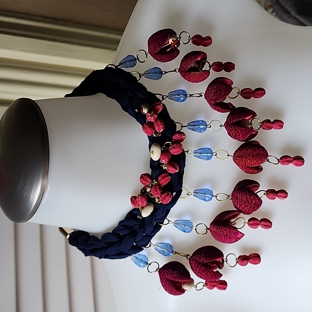 Mexican handmade neck lace😍is made with dry real fruits